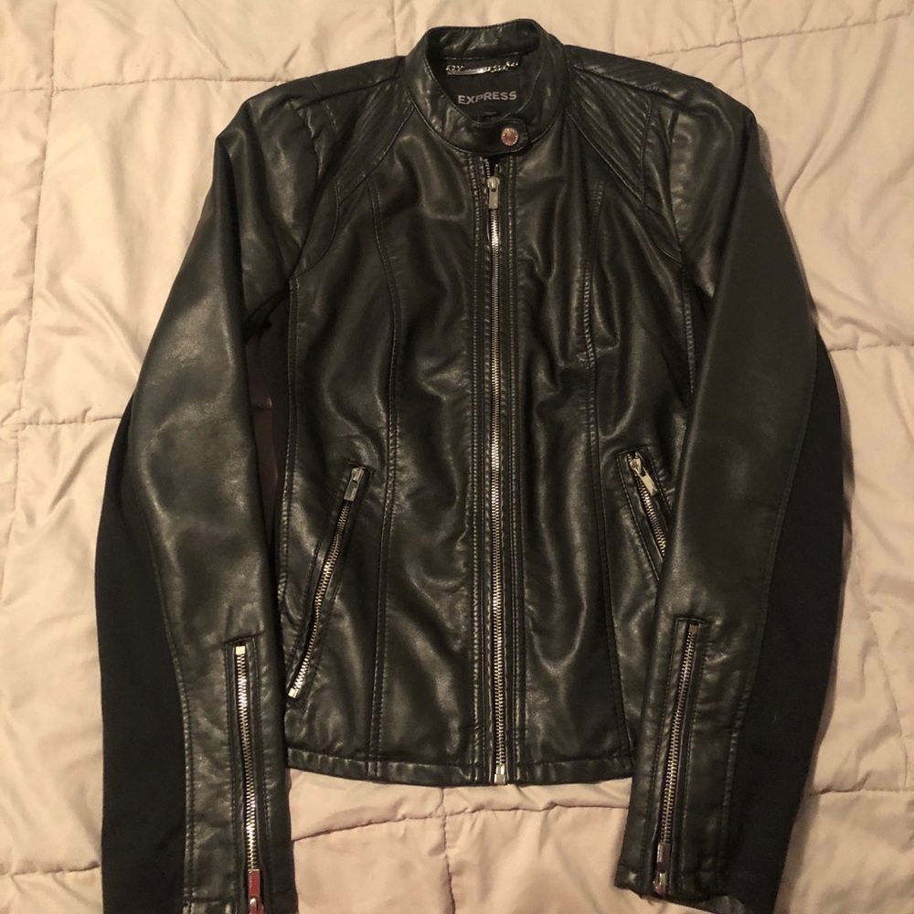 Express leather jacket